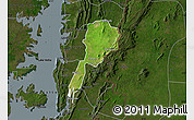 Satellite Map of Gbi, darken