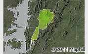 Satellite Map of Gbi, darken, semi-desaturated