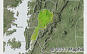 Satellite Map of Gbi, semi-desaturated