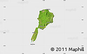 Satellite Map of Gbi, single color outside