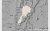 Shaded Relief Map of Gbi, darken, desaturated