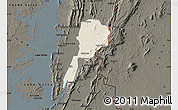 Shaded Relief Map of Gbi, darken