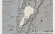 Shaded Relief Map of Gbi, darken, semi-desaturated