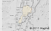 Shaded Relief Map of Gbi, desaturated