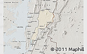 Shaded Relief Map of Gbi, semi-desaturated