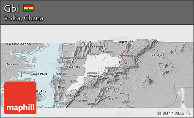 Gray Panoramic Map of Gbi