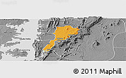 Political Panoramic Map of Gbi, desaturated