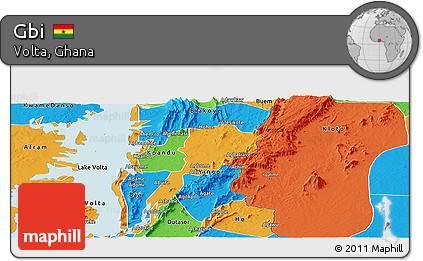 Political Panoramic Map of Gbi