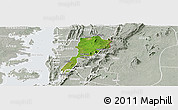 Satellite Panoramic Map of Gbi, lighten, semi-desaturated