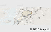 Shaded Relief Panoramic Map of Gbi, lighten