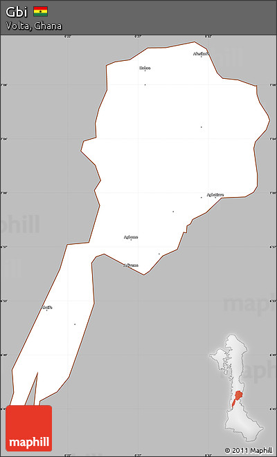 Gray Simple Map of Gbi, cropped outside