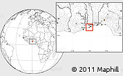 Blank Location Map of Keta