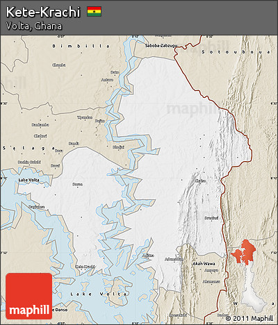 Classic Style Map of Kete-Krachi