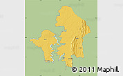 Savanna Style Map of Kete-Krachi, single color outside