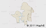 Shaded Relief Map of Kete-Krachi, cropped outside
