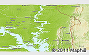 Physical Panoramic Map of Kete-Krachi
