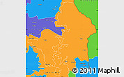 Political Simple Map of Kete-Krachi