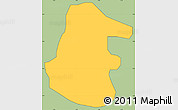 Savanna Style Simple Map of Kethe-Krachi, cropped outside