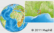 Physical Location Map of Kpandu