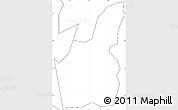 Blank Simple Map of Kpandu, no labels