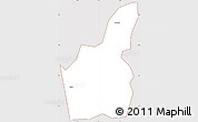 Classic Style Simple Map of Kpandu, cropped outside
