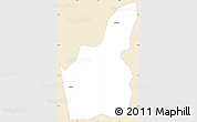 Classic Style Simple Map of Kpandu, single color outside