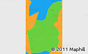 Political Simple Map of Kpandu