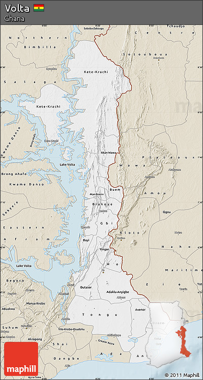 Classic Style Map of Volta