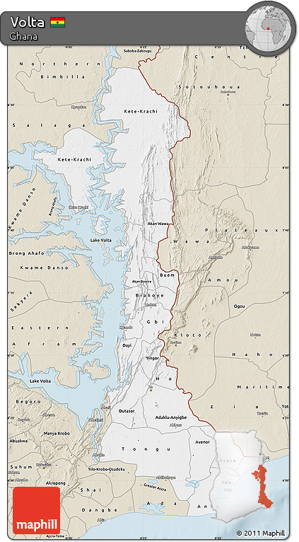 Classic Style Map of Volta
