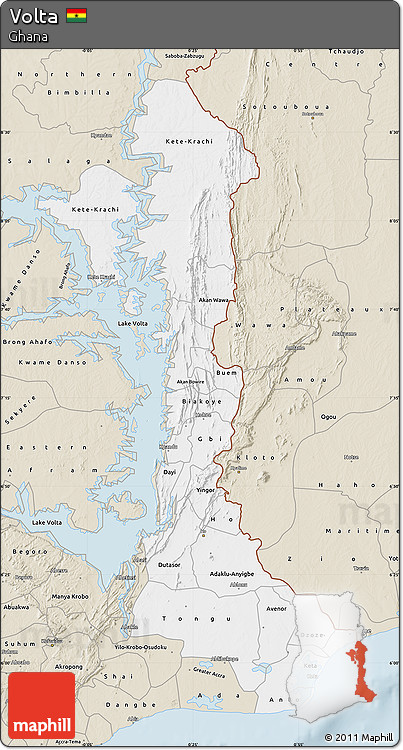 Classic Style Map of Volta