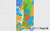 Satellite Map of Volta, political outside