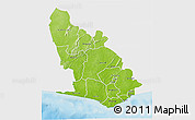 Physical 3D Map of Western, single color outside