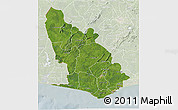 Satellite 3D Map of Western, lighten