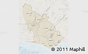 Shaded Relief 3D Map of Western, lighten