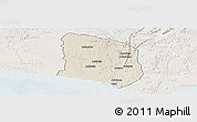 Shaded Relief Panoramic Map of Axim, lighten