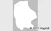 Gray Simple Map of Dompim, cropped outside