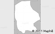 Gray Simple Map of Dompim, single color outside