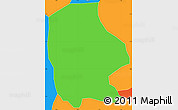 Political Simple Map of Dompim
