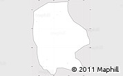 Silver Style Simple Map of Dompim, cropped outside