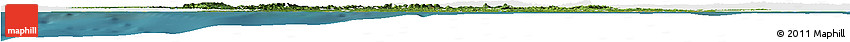 Satellite Horizon Map of Western, single color outside