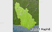 Physical Map of Western, darken