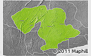 Physical 3D Map of Prestea, desaturated