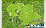 Physical 3D Map of Prestea, satellite outside