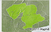 Physical 3D Map of Prestea, semi-desaturated