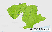 Physical 3D Map of Prestea, single color outside