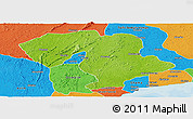 Physical Panoramic Map of Prestea, political outside