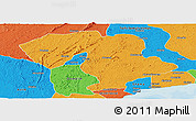 Political Panoramic Map of Prestea