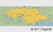Savanna Style Panoramic Map of Prestea