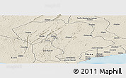 Shaded Relief Panoramic Map of Prestea