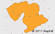 Political Simple Map of Prestea, cropped outside